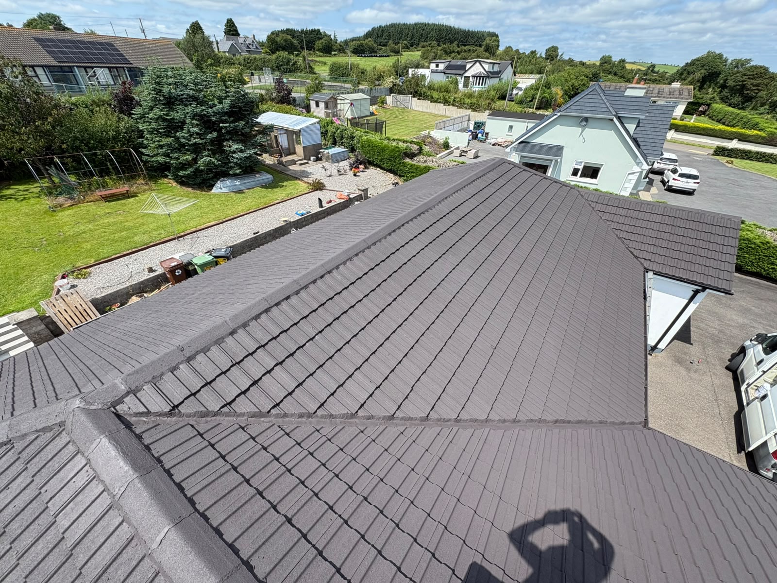 Roof after moss treatment and painting, Waterford